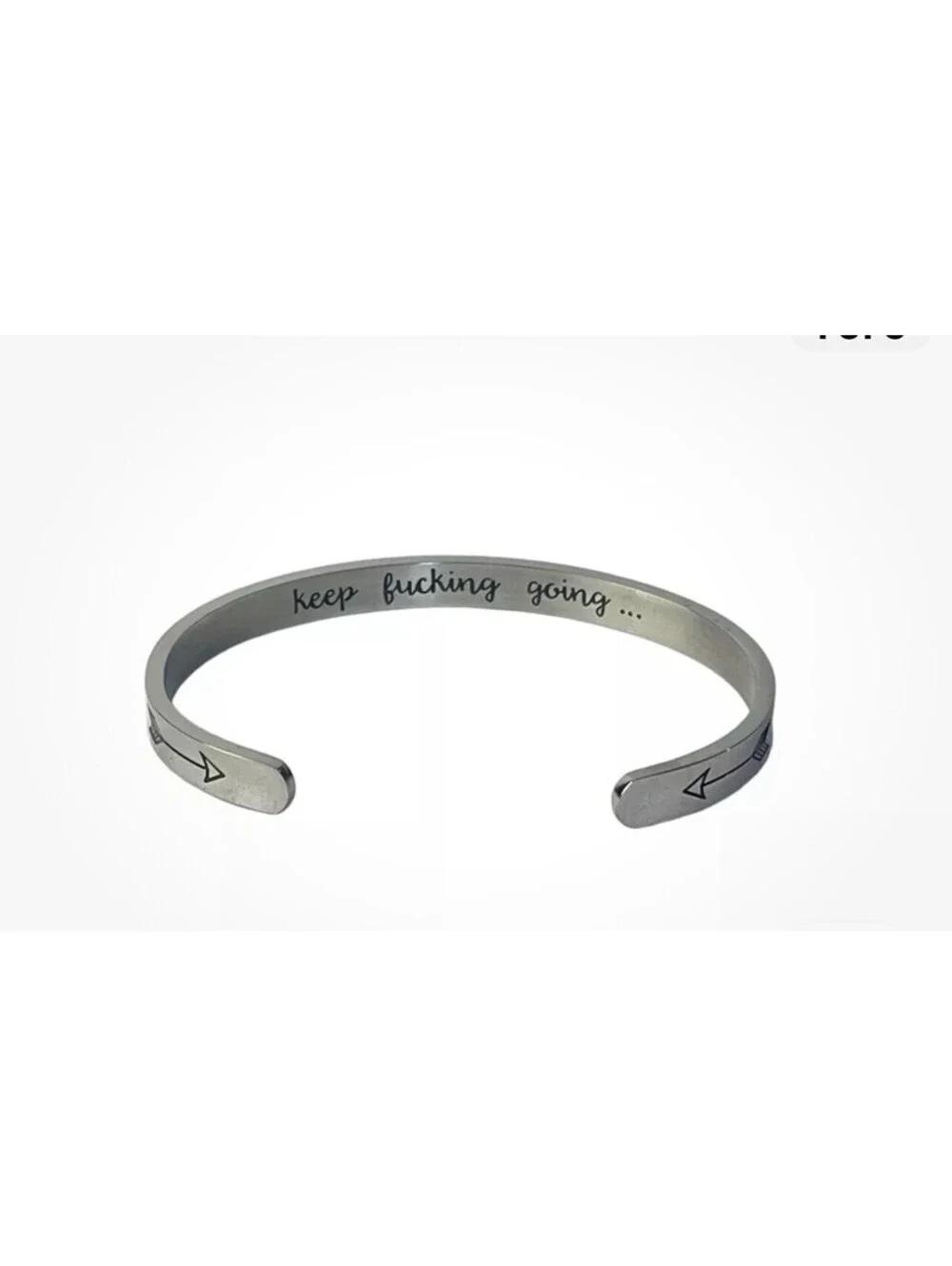 Bracelet And Earring Set  Inscription  Inside Of Bravely  *Keep Fuckling Going *